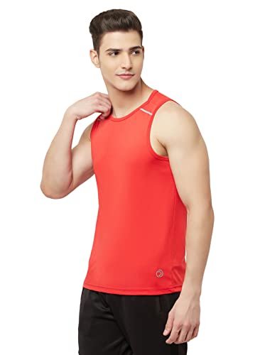 Image of TRUEREVO Men's Light Weight Dryfit Sports Tank Top Vest with Reflective Details for Running, Gym & Training