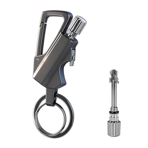 NGOKPYD Briquet en Métal Allumette Permanente - 3-en-1 Allumette Multifonction Portable, Briquet à Kérosène, Allume-feu for Camping, Outil de Survie...