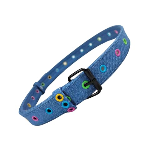 Colorful Grommet Belt For Women Girls Fashionable Cloth Fabric Designed Waistband For Casual Daily & Party Wear