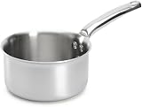 De Buyer - Casserole en inox 3 couches ALCHIMY - 16 cm - Fabriquée en France, Maîtrise de la Cuisson, Inox 18/10, Tous Feux + Four, Finition Poli Brossé - 1