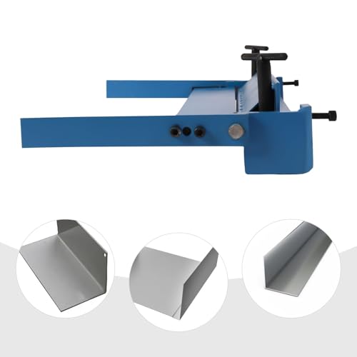 Máquina dobladora de acero para proyectos de metalistería en el banco del taller 4