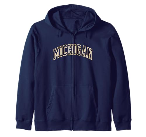 University of Michigan Wolverines U of M Mich Zip Hoodie