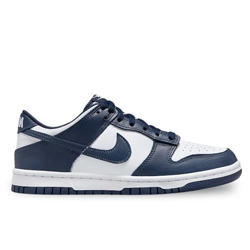 White Midnight Navy Nike GS Dunk Low2