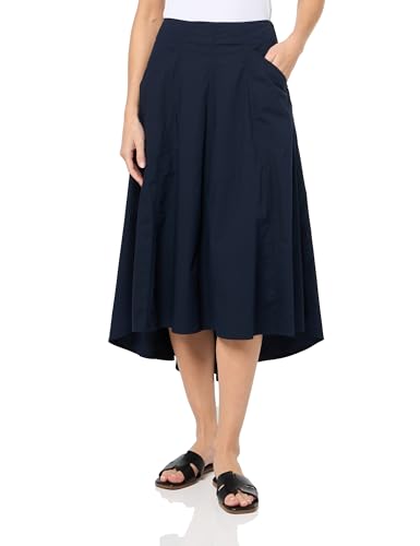 Nautica Women's Ripstop Midi Solid Skirt