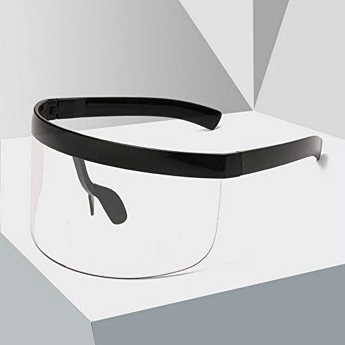 mincl/Super Large Futuristic Oversize Shield Visor Sunglasses Flat Top Mirrored Lens 172mm4