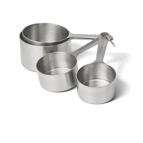 Set de 4 Vasos Medidores de Acero Inoxidable miniatura 1