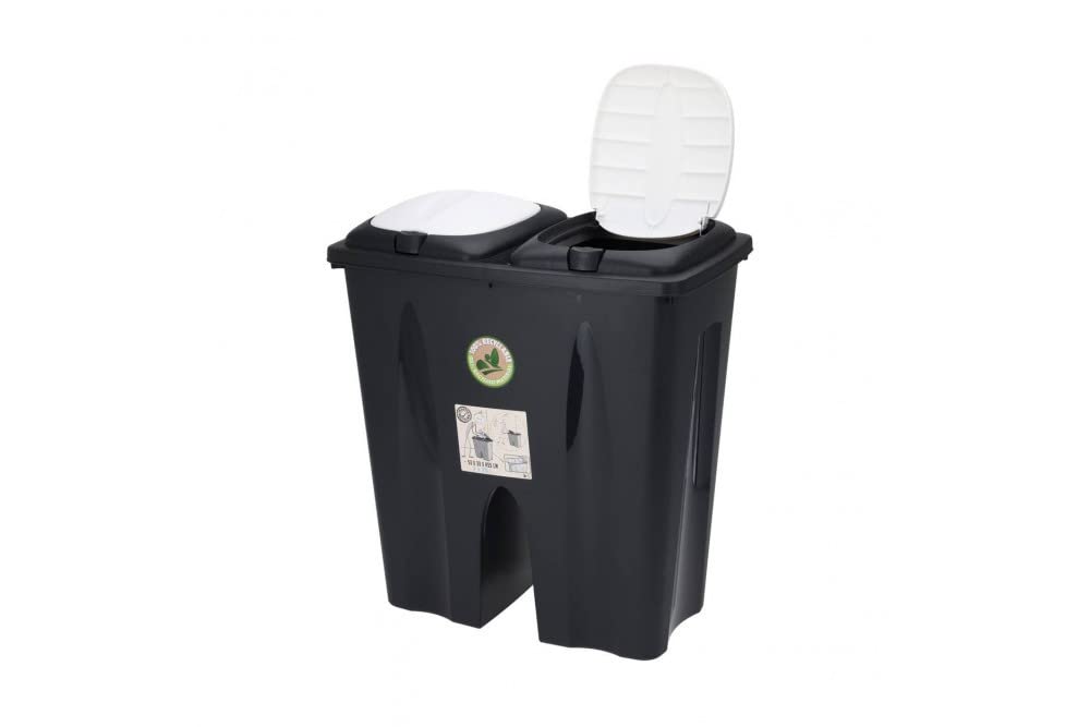 Storage Solutions Duo-Mülleimer, 2 x 25 Liter Fassungsvermögen Küche, Haushalt & Wohnen