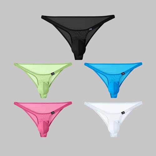 Men's Transparent Brief Mesh Low Waist Men's Underwear3