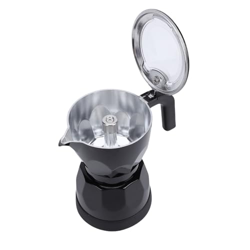 Cafetera eléctrica portátil tipo moka para 3 tazas miniatura 3