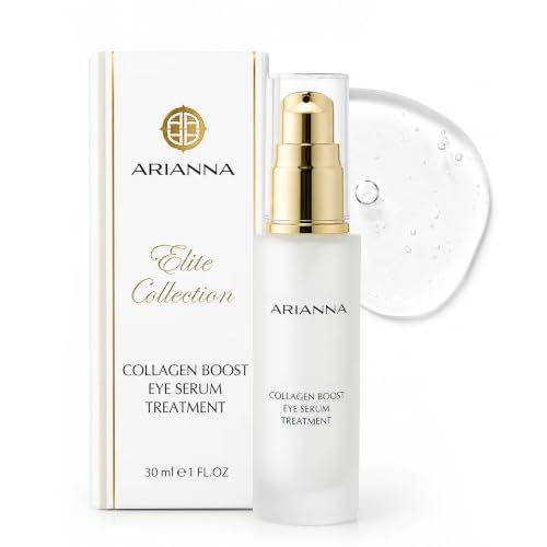 Arianna Collagen Boost Anti-Aging Eye Serum - Hydrating &amp; Firming Under Eye Treatment with Dead Sea Minerals, Reduces Fine Lines, Wrinkles &amp; Dark Circles - 30ml