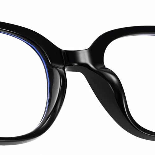 Image of Dollger Blue Light Blocking Glasses For Woman Men Thick Frame Square Computer BlueLight Glasses Clear Lens Non-Prescription