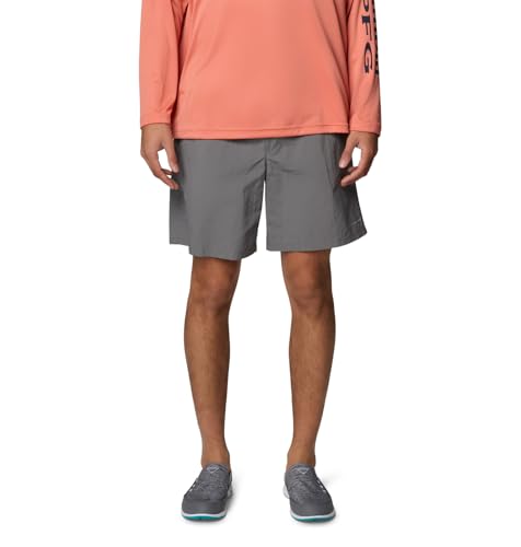 Columbia Mens PFG Backcast IV Quick Dry Swim Shorts, City Grey, Medium x 8