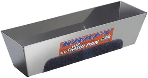 Kraft Tool Juego de 3 bandejas de lodo Kraft DW722 de 12 pulgadas EZ-Grip SS, multicolor, talla única