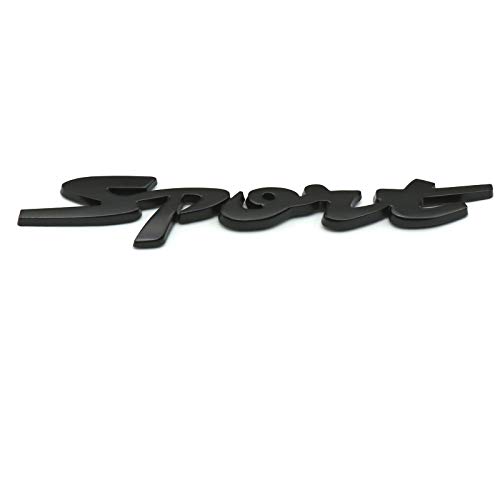 Image of 3D Metal Sport Logo Car Trunk Tailgate Emblem Badge Decal Sticker Red (Black)