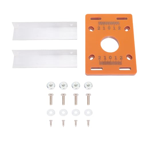 TICFOX – plaque de Base de routeur pour coupe-bois, bouton de réglage de la profondeur, support de fente de routeur réglable pour les projets de menuiserie
