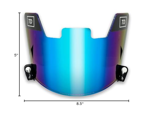 TD Sports Football Visor | Fits Kids, Youth, and Adult Helmets | Eye Protection for Helmet and Facemask