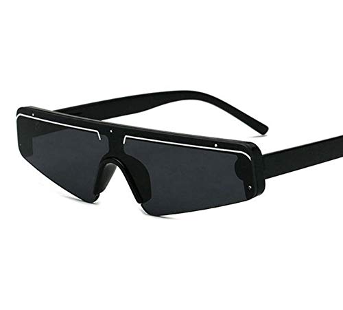 Preisvergleich Produktbild SIMINGSHUAI Kleine Quadratische Sonnenbrille Schwarzer Rahmen Rechteckige Sonnenschirme Im Freien Strandgläser