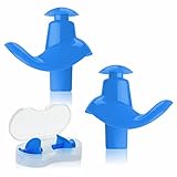 Schwimm Ohrstöpsel für Kinder, 2 Paar Wasserdichte Wiederverwendbare Silikon Ohrstöpsel zum Duschen Schwimmen Surfen Schnorcheln und Andere Wassersportarten Ohrschutz