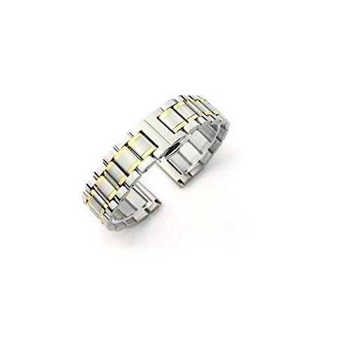 Bracelet de montre acier inoxydable argent 12mm 14mm 16mm 18mm 20mm 22mm 24mm pour montre quartz