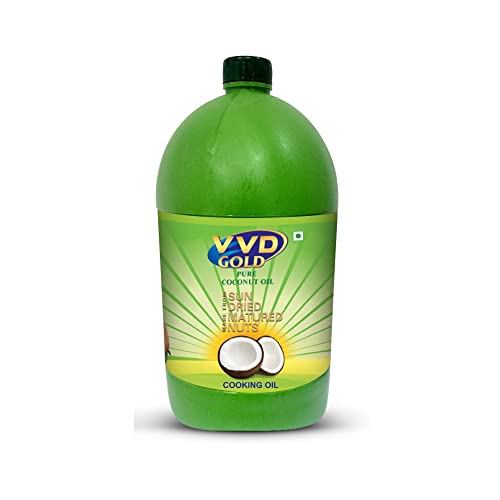 Image of VVD Gold Pure Coconut Oil - 5 Litre Can Super Saver pack | For Cooking Purpose | All purpose coconut oil - Perfect for Cooking, Skin Care, Hair Care,