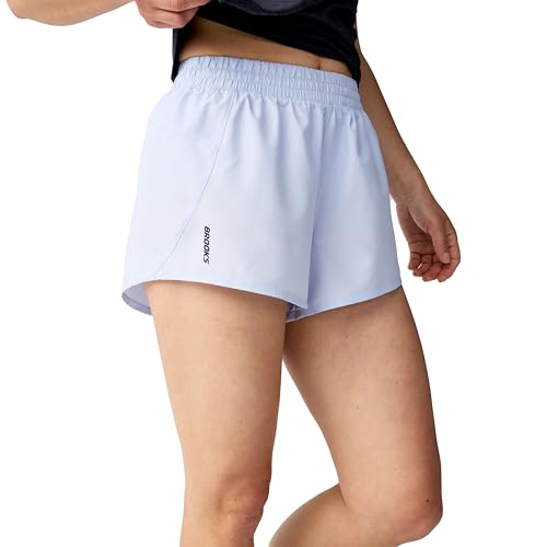 Brooks Women’s Dash Short, Lightweight Breathable Mid Rise Running Shorts