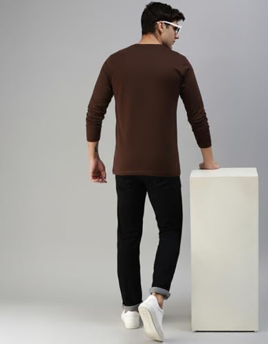 Image of Veirdo Men's Full Sleeve Printed T-Shirt | Trendy Graphic Print Tee
