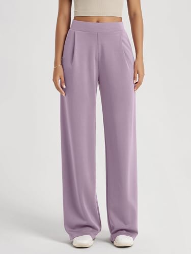 Image of ODODOS Modal Soft Wide Leg Pants for Women High Waist Casual Relaxed Pants with Pockets-27 /29 inch / 31 inch Inseam