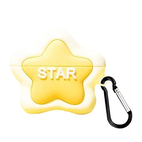 Compatibile con AirPods 2a generazione Cartoon Case con portachiavi simpatico motivo a stella morbido silicone antiscivolo antiurto per uomini e donne