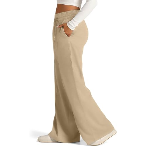 Wide Leg Sweatpants Women High Waisted Baggy Joggers Loose Fit Athletic Sweatpants Soft Lightweight Joggers 2025