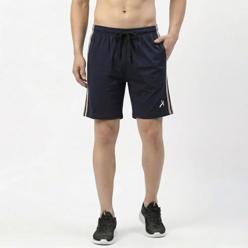 Image of Amul Comfy Men Ultra Soft Cotton-Rich Drawstring Lounge Shorts