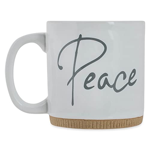 Lighthouse Christian Products Powerful Words Peace 15 ounce Ceramic Stoneware
