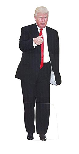 aahs!! Engraving Donald Trump Stand Up | Cardboard Cutout | 6 feet Life Size Standee Picture Poster Photo Print of President | Red Tie
