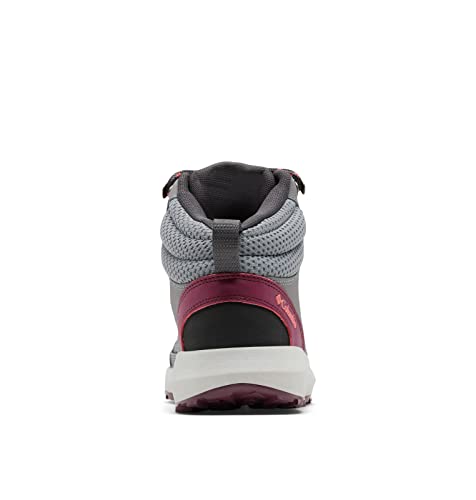 Columbia Columbia Women's Trailstorm Peak Mid Hiking Shoe, Titainium Grey Steel/Marionberry, 10