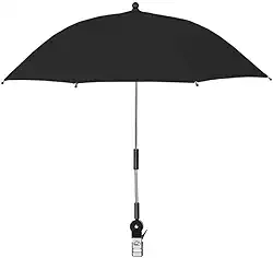 Guarda-sol de Praia 6 hastes Portátil 32 polegadas com Proteção contra Vento e Chuva Clipe Universal Ajustável Cinto Antivento UPF 50 Design Inclinação Multi-Ângulo Poliéster Leve Alta Densidade Compa