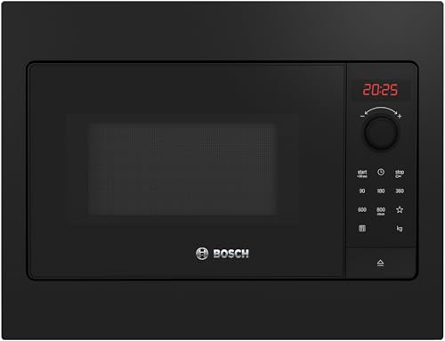 Bosch BFL523MB4, Série 2, Micro-ondes encastrable, 50 x 38 cm, 20 Litres, Noir