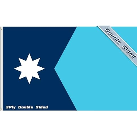 Lixure New Minnesota Flag 2 x 3 FT, Double Sided 60 x 90 cm New Minnesota State Flag, Polyester MN Banner, Heavy Duty 3Ply 210D Polyester for Outdoor, Vivid Color, Fade Proof, with 2 Brass Grommets Cover