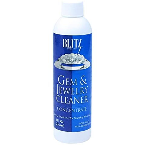 Blitz 653 Gem & Jewelry Cleaner Concentrate, Tall Bottle of 8 Fluid Ounces, 3-Pack, 3 Fl Oz Cover
