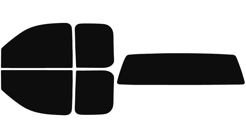 The Tint Effect Precut Window Tint Kit Compatible with GMC Sierra 2500 3500 HD Double Cab Truck (2008-2014) (Full Truck with Solid Rear: 5%) Automotive Film