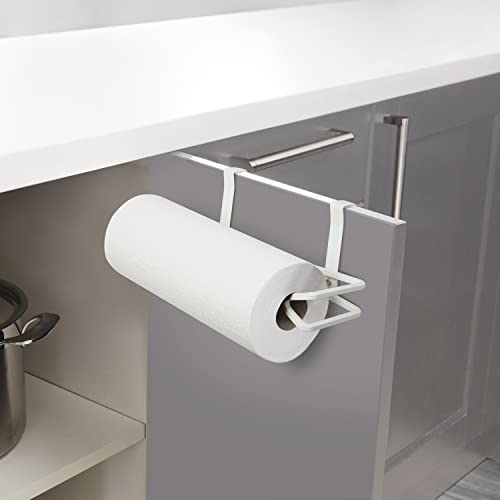 Umbra Squire Paper Towel Holder Stand, Metal Dispenser For Kitchen Or Bathroom Countertop, White #TOP2