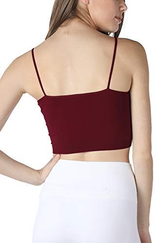 Image of NIKIBIKI Women Seamless Classic Crop Top Bralette, Made in U.S.A, One Size