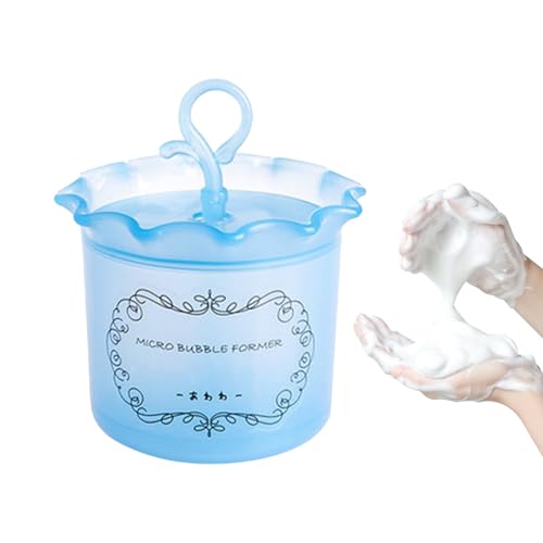 泡立て器 バブルフォーマー 握りやすく 1個セット プッシュ式 バブルフォーマー 発泡機 発泡アーティファクトフェイスクリーン用クレンザーフォームメーカー,ポータブル多機能スキンケアツール、手動クレンザーフォームメーカーカップ、家庭、出張、旅行用