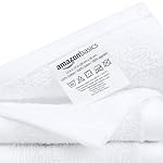 Amazon Basics Fast Drying Cotton Washcloths for Bathroom, Machine Washable, Soft and Highly Absorbent, 12 x 12 in, White, 24-Pack - Image 5