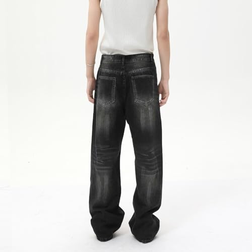 Men's Denim Jeans Vintage Straight Wide Leg Casual Weekend Daily Commuter Relaxed Pants for Men4