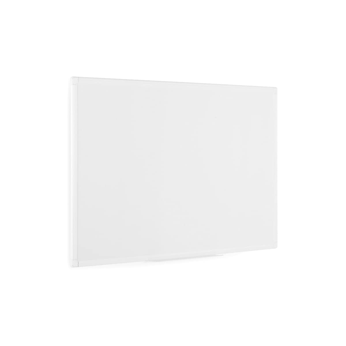 Bi-Office Lavagna Bianca Magnetica Biocote Con Protezione Anti-Microbica, Cornice In Alluminio Anodizzato Bianco, 120x90cm