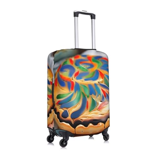 Painted Bread Luggage Covers For Suitcase Approved,Suitcase Cover Protector Fit 18-32 InchLuggage3