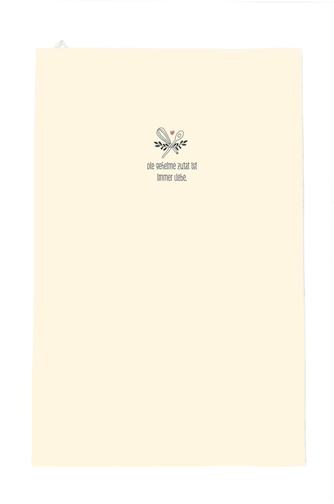 Grafik-Werkstatt Tea Towel | 100% Cotton | Drying Towel Kitchen with Funny Saying | The Secret Ingredient