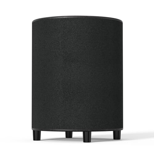 Image of LITTOAK Powered Subwoofer, 6.5’’ Sub with DSP, Up to 100 Watts Home Theater Subwoofers, Down-Firing Subs, Class-D Amp, 40-250Hz, Auto On/Off, Low Pass dial, Phase Switch, Big Bass, Black