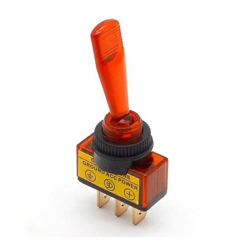 Interrupteur à bascule 12V 20A avec voyant lumineux LED rouge auto