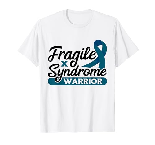 Nastro verde acqua Fragile X Warrior Fragile X Syndrome Awareness Maglietta