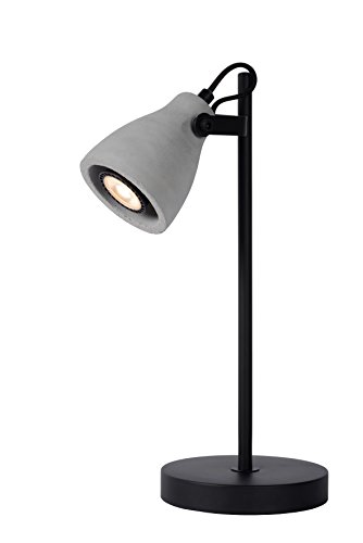 Preisvergleich Produktbild Lucide CONCRI LED - Schreibtischlampe - LED - GU10 - 1x5W 3000K - Schwarz